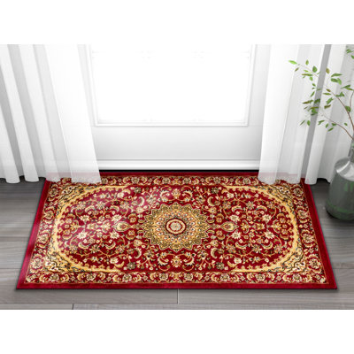 Runner Oriental Synthetic Area Rug