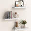 Obeda 3 Piece Wood Floating Shelves with Invisible Wall Mount Brackets (Set of 3)-255197185