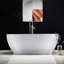 Baignoire de trempage autoportante en acrylique à double extrémité 67 po. X 32 po. Blanc-50251258