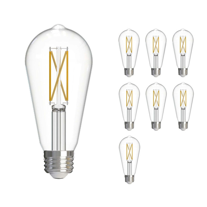 7 watts (équivalent à 60 watts), DEL ST18, ampoule à intensité variable, blanc froid E26 / base moyenne (standard). 
