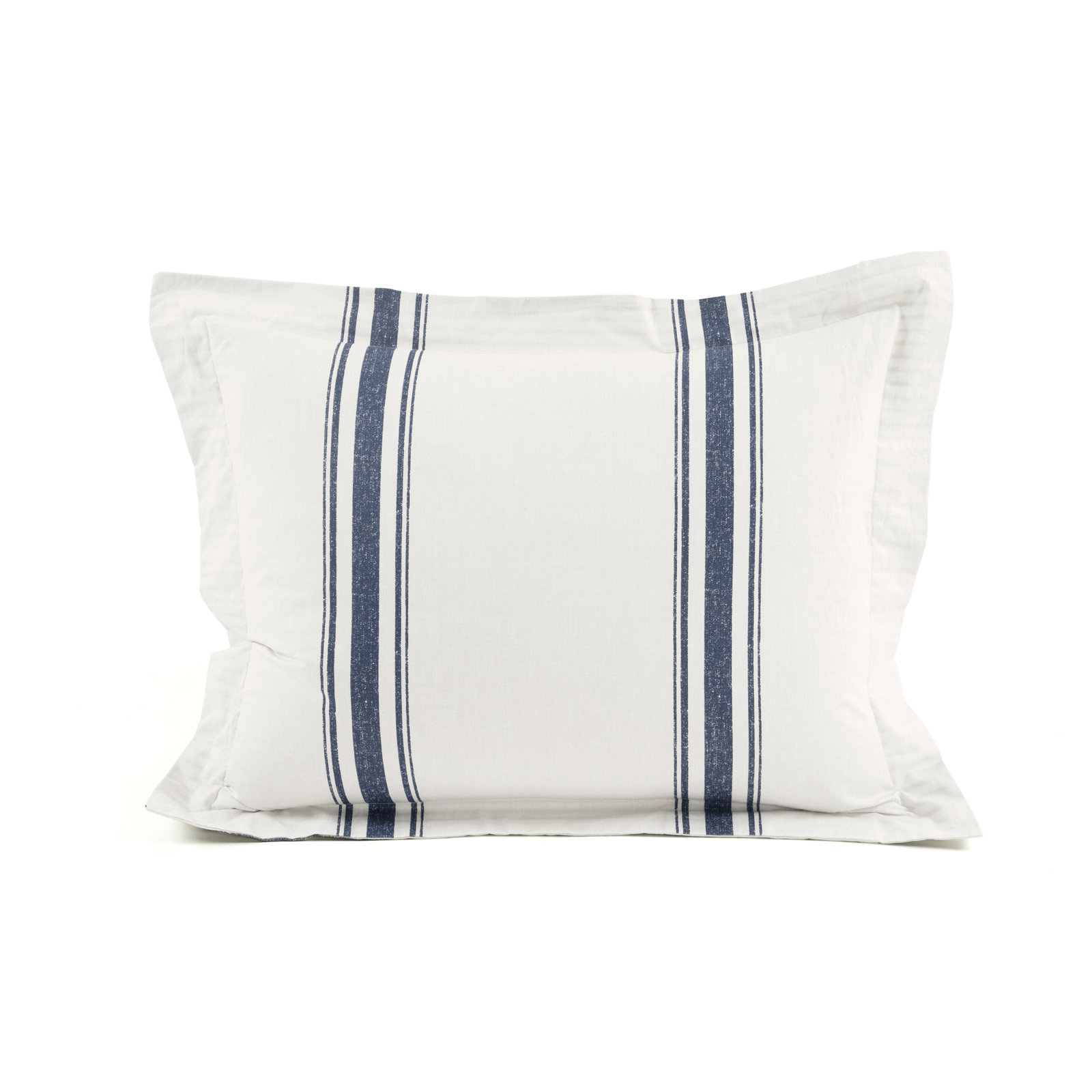 Cotton Duvet Cover Set, Navy, Twin XL Duvet Cover + 2 Standard Shams