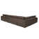 Canapé modulaire de coin avec repose-pieds Sphira