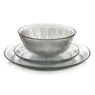 Emrick 12 pcs. Glass Dinnerware Set