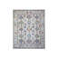 Tapis gris en laine noué à la main de conception géométrique 8 pi x 9 pi 8 po 7D41265BB0FB41428D0C875AE9C31CB3
