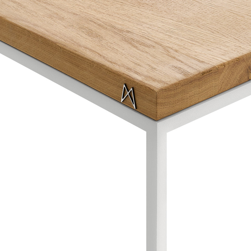 Airmont Frame End Table, White