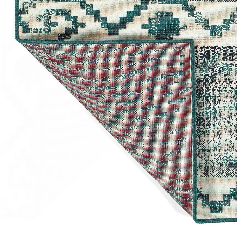Tapis moderne, géométrique et texturé, Rectangle 1 pi 11 po x 3 pi 7 po