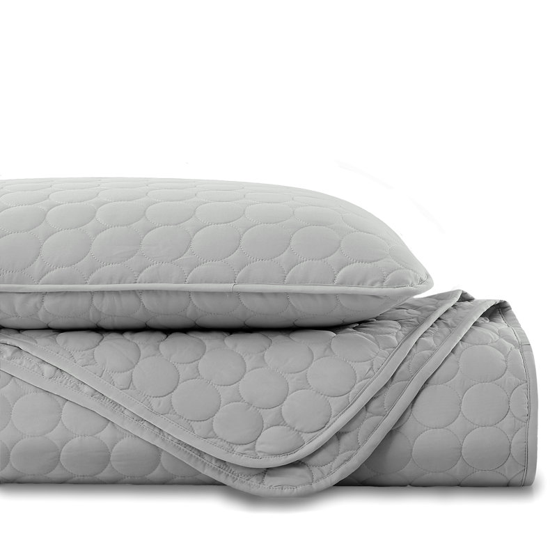 Steel Grey Twin Lightweight Quilt Set with Shams