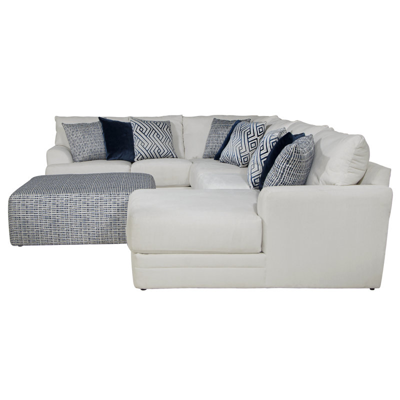 Mazekine Upholstered U-Shaped Sectional, Left Hand Facing