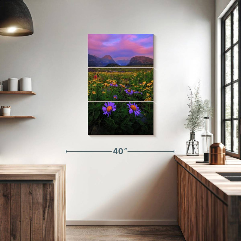 Alvord Glacier Park Flower Field, 38" H x 24" W
