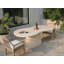 Garden Dining Table SPOLETO 200 cm 110 cm Beige