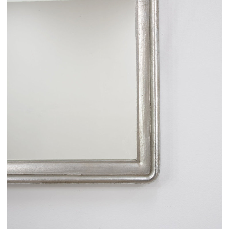 Lana Flat Wall Mirror, Antiquated Silver