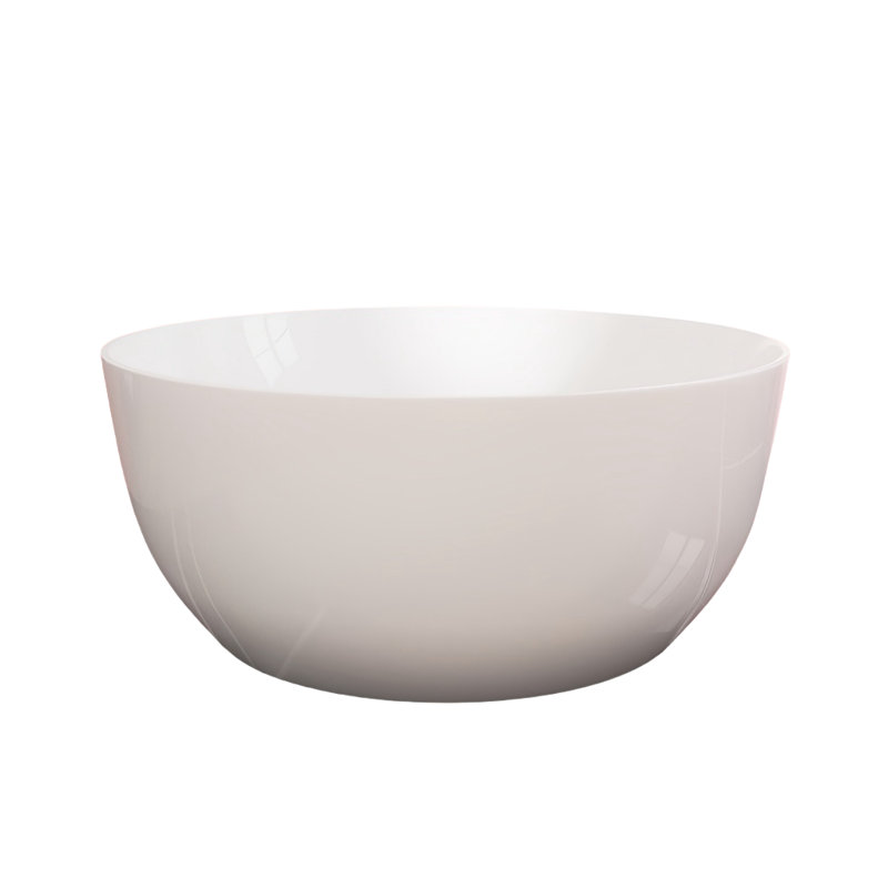 Baignoire ronde en acrylique blanc simple moderne