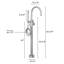 Single Handle Deck Mounted Clawfoot Tub Faucet-968440287