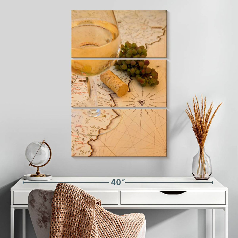 Carte du vignoble Yarlin, H 32 po x l 20 po