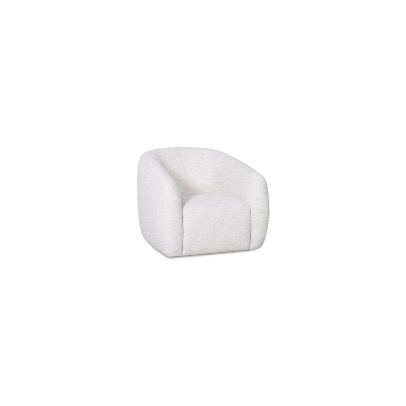Fauteuil pivotant moderne Ã  dossier incurvÃ©, recouvert de tissu, Broderick optical