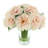 Peonies Arranged in Glass Vase