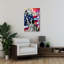 American Liberty Graffiti Colorful Contemporary Modern Urban Architecture Wall Art Print 1 Piece Wrapped Canvas Wall Art-725597078
