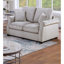 Ensemble de canapés de style contemporain 2 pièces Luxueux siège rembourré en velours côtelé avec pieds en bois et coussin principal inclus-1029646838