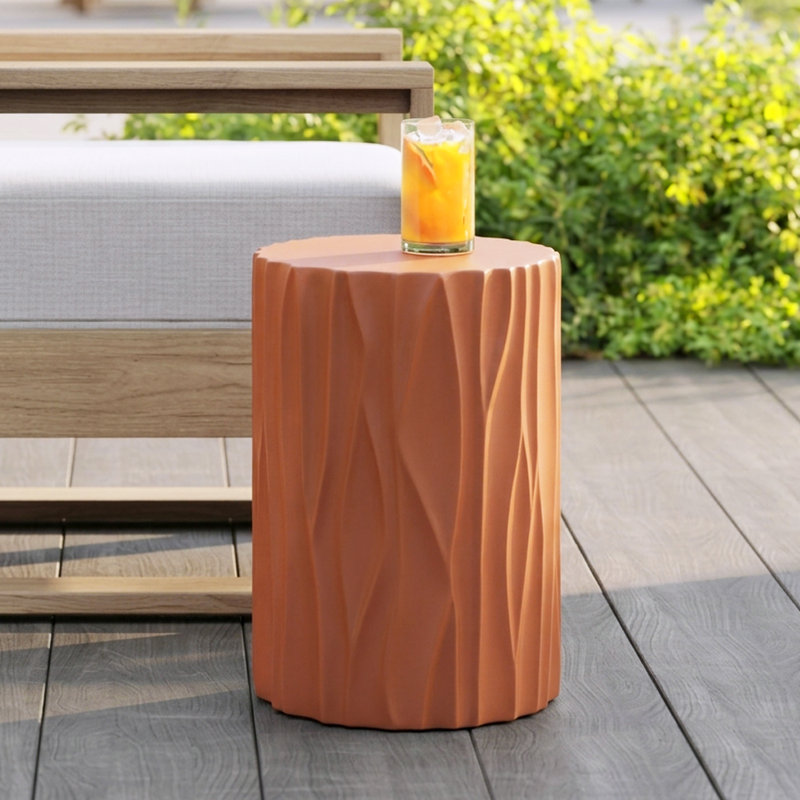 Table d'appoint Kygo Modern Coastal MGO, Terracotta