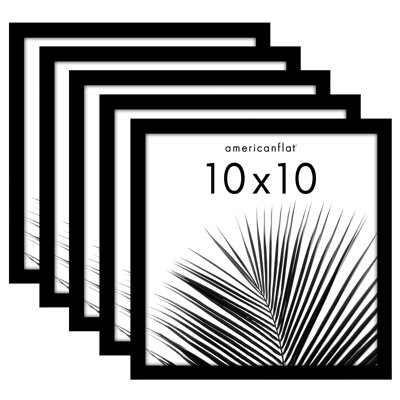 Picture Frame - Set of 5 - Photo Frame with Polished Plexiglass for Tabletop and Wall Display