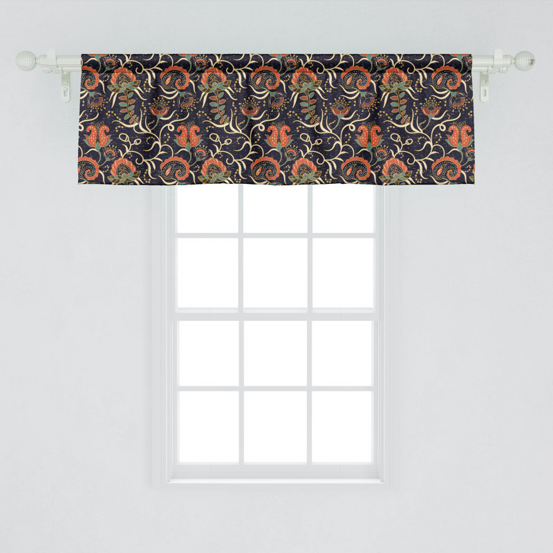 Multicolore cantonnière Ambesonne Jacobean, L 54 po x L 12 po