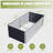 Metal Corrugated Iron Raised Garden Bed for Outdoor Plants, Vegetables, and Flowers-1554418579-1554418577