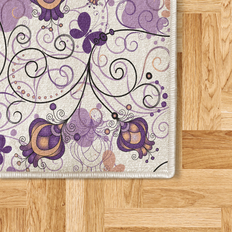 Tapis décoratif chaud en fibre de polyester à haute densité à chaud Chaudry, Tapis de couloir 2 pi x 5 pi