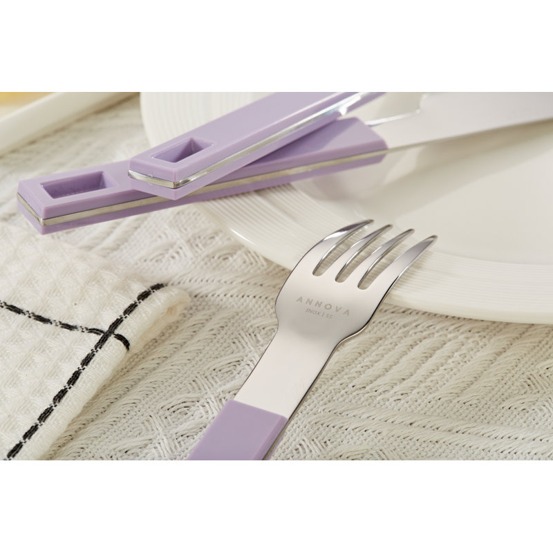 Ensemble de couverts en acier inoxydable Latitude Run® - Service pour 4, Mauve clair
