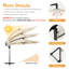 Parasol en porte-à-faux de 110 po-848315514