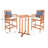 Eastford 2 - Person Wood Patio Dining Set with Square Table , Cushions Included-582973638