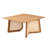 27.6X27.6X13.8" Teak Coffee Table
