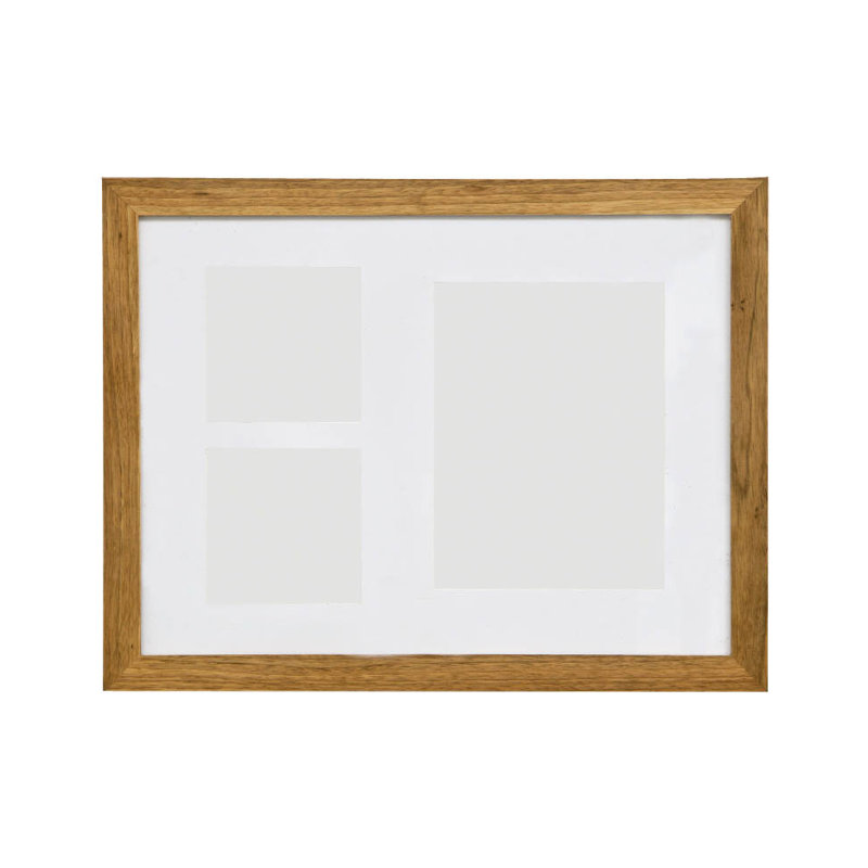 Collage Brown Wood Bevelled Picture Frame