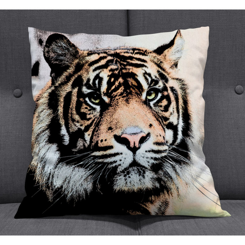 Throw Pillow With Insert, Orange 3, 20"H x 20"W