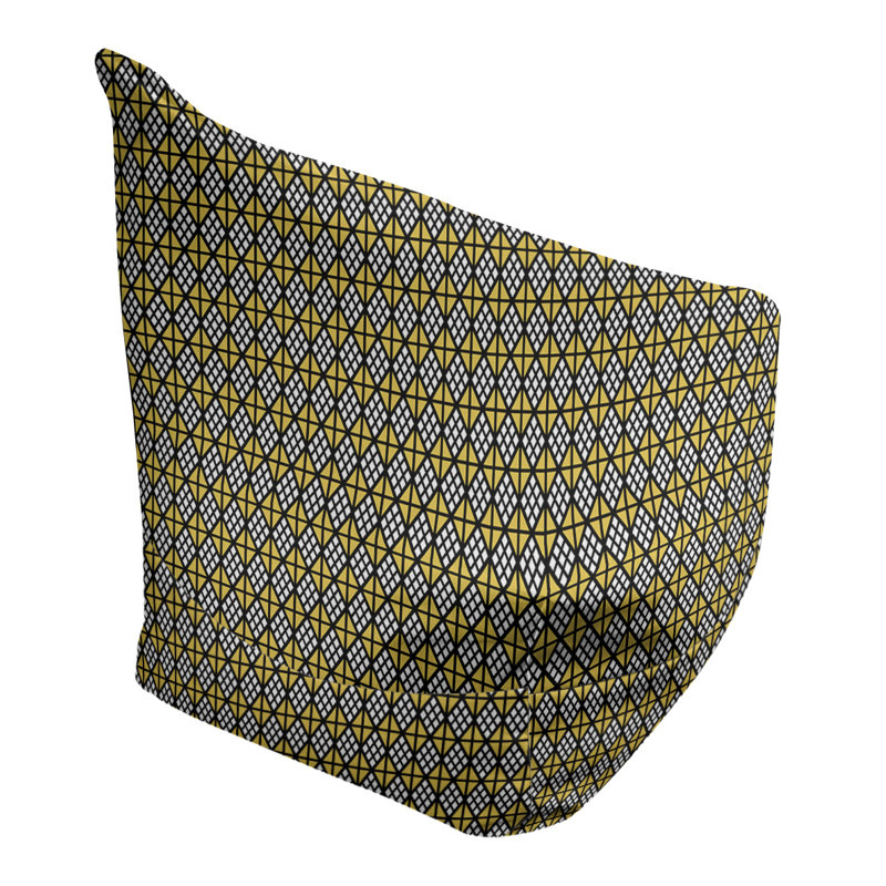 Fauteuil à billes standard & Leffel, Pas de bourre, Noir / jaune, H 120 po x L 2 po x P 60 po