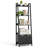 Ladder Shelf, Upgraded Elevated Wood Ladder Bookshelf with Drawer, Ladder Shelf Bookcase, Tall Bookshelf with Steel Frame, Rustic Storage Rack for Living Room, Home Office, Bedroom-636734612-636734614