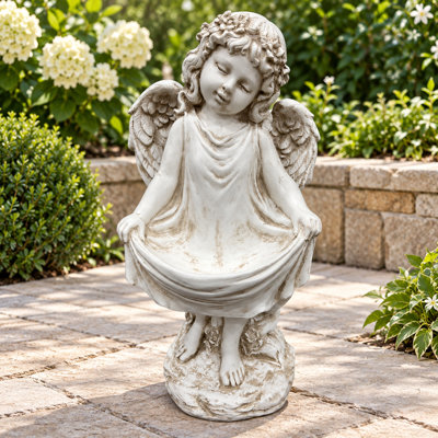 Weathered Angel Garden Statue