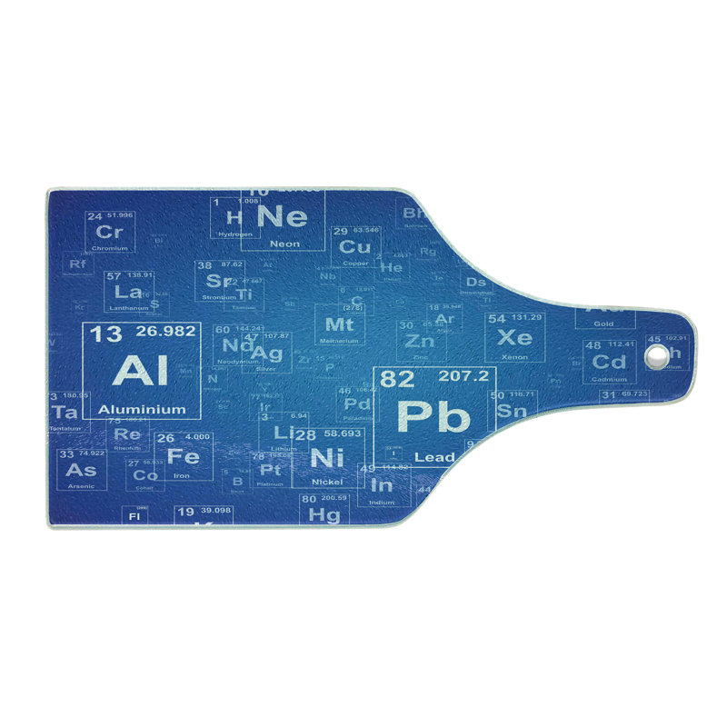 Planche à découper en verre trempé Ambesonne Science
