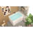43"  Acrylic Freestanding Bathtub ,Spacious Rectangle Shape, Gloss White Finish, Chrome Overflow & Pop-Up Drain CUPC Certificate