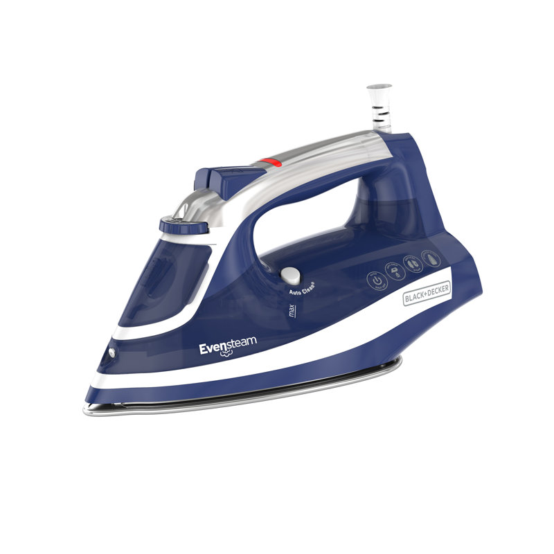 BLACK+DECKER One Step Steam Iron, Evensteam Soleplate & Smart Steam Control With Easy-Fill Water Tank And 3-Way Automatic Shutoff