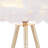 14.5" Modern Glam Feather Table Lamp with Tripod Base-142451861