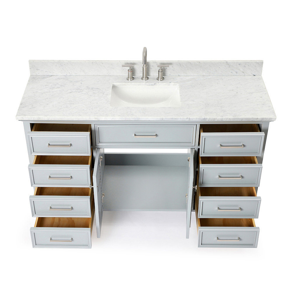 61'' Single Bathroom Vanity, Gray