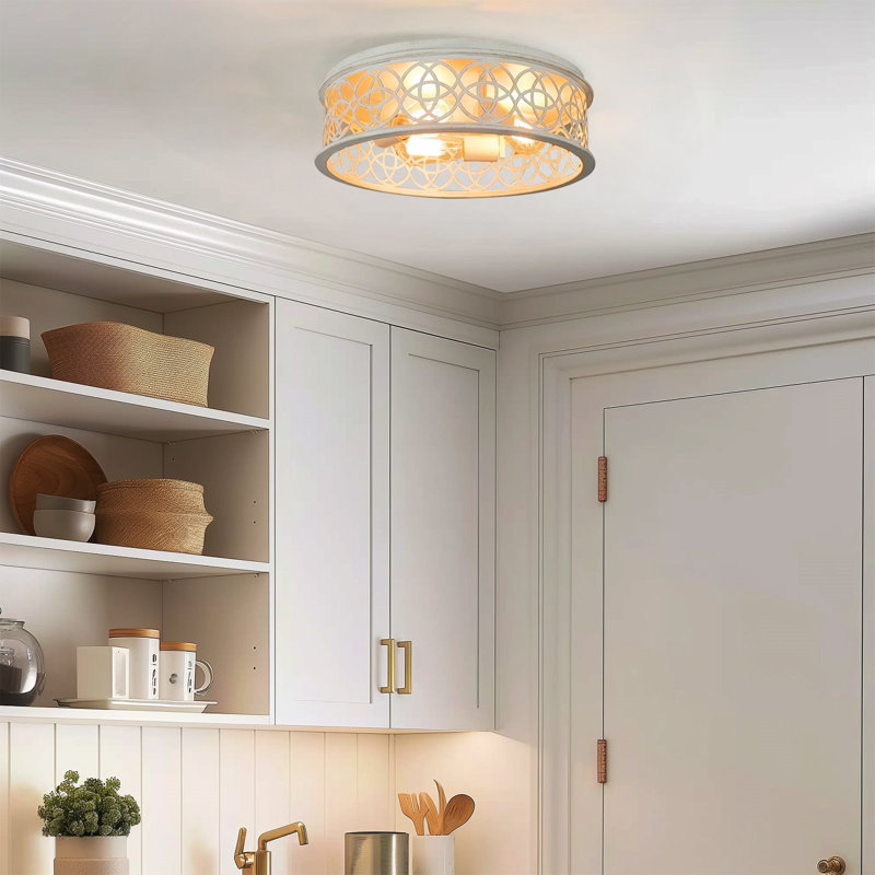 Allgaier Flush Mount, Antique White