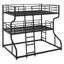 Triple lit superposé avec échelle longue et courte-847042085