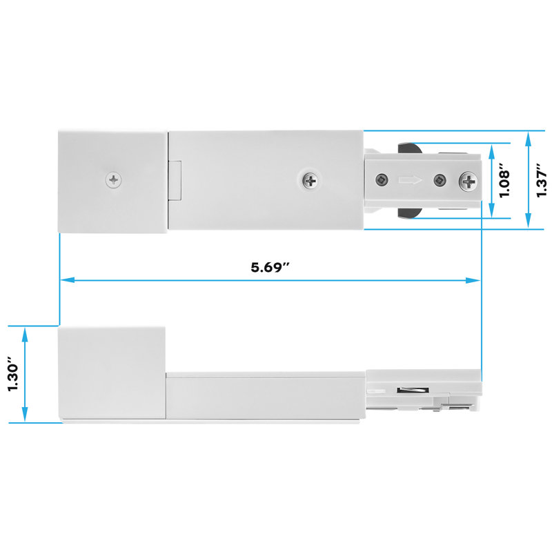 Monteur de conduit luxueux Luxrite, White