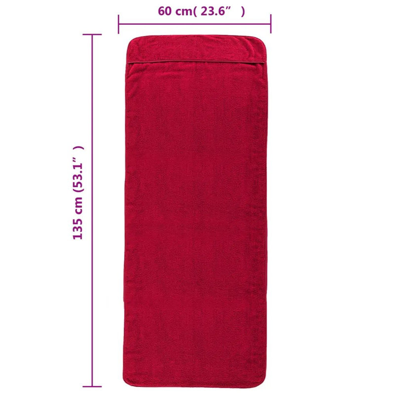 Lycke Beach Towel, Burgundy