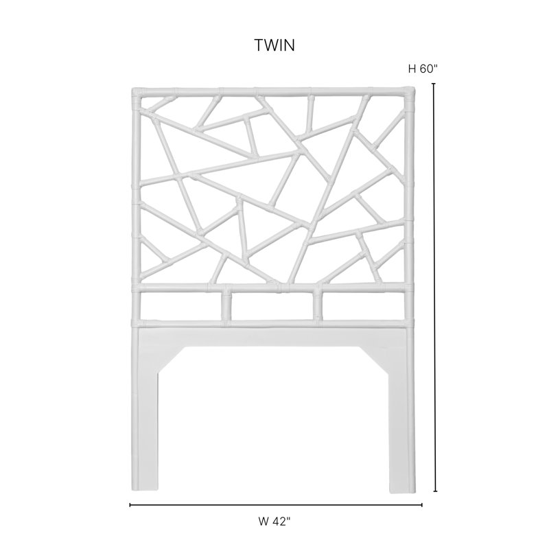 Tiffany Collection Open-Frame Headboard, Camel Brown, Twin