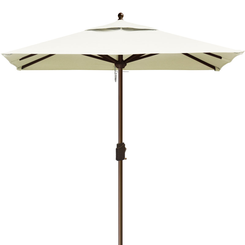 Parasol de marché carré 6 pi Nahlani, Blanc ivoire