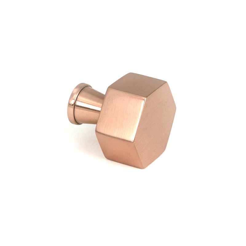 Kahlo Knob, 0.98" Knob Diameter, Polished Bronze