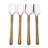 Micayah 4 Piece Stainless Steel (18/8) Wood Stainless Steel Specialty Spoon
