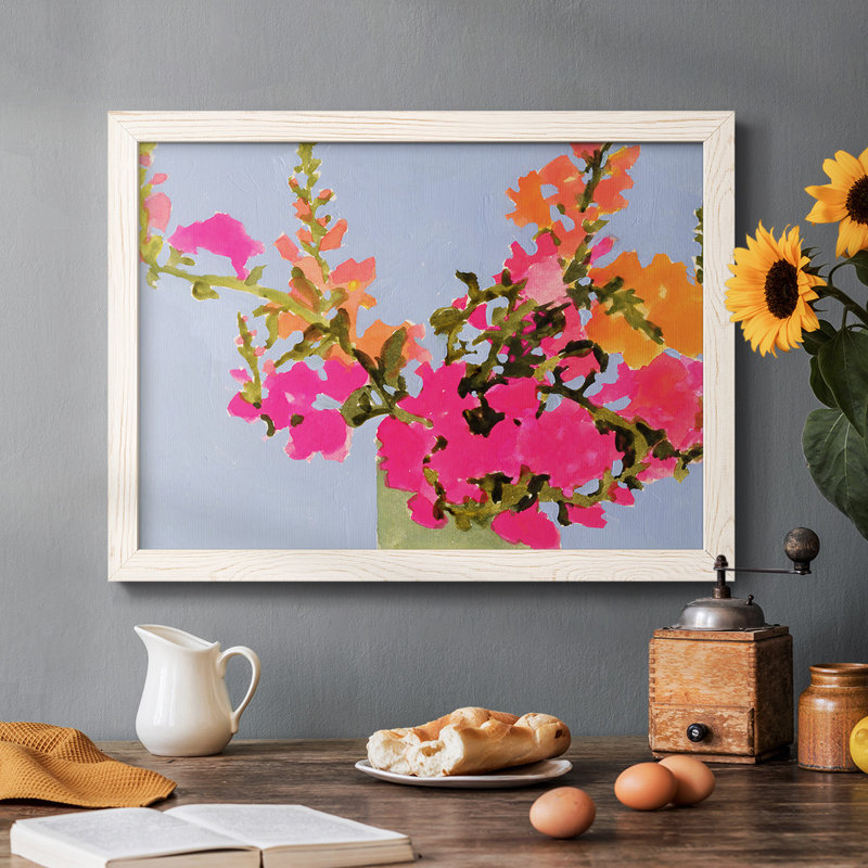 Saturé Spring Blooms II, reproduction d'art sur toile, H 22 po x l 32 po x P 1,5 po, Blanc
